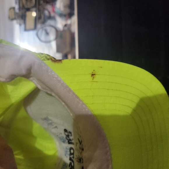 Vintage Neon Green Cap with Embroidery Bowling 1980s Trucker Hat - Picture 4 of 10